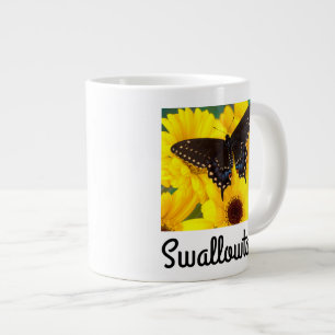 Taza De Café Grande Mariposa cola de golondrina negra