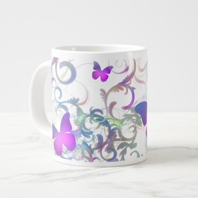Taza De Café Grande Mariposas (Izquierda)