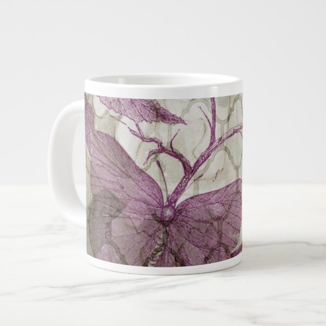 Taza De Café Grande Mariposas árabes III (Izquierda)