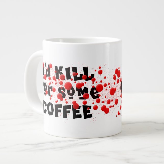 Taza De Café Grande MATARÍA para un poco de CAFÉ (Izquierda)