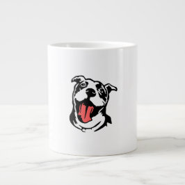 Taza De Café Grande Matón/pitbull americanos