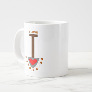 Taza De Café Grande Me encanta la jardinería Spade Mug