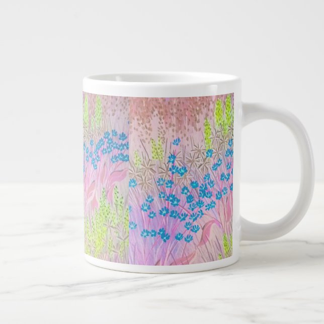 Taza De Café Grande Meadows rosados (Derecha)