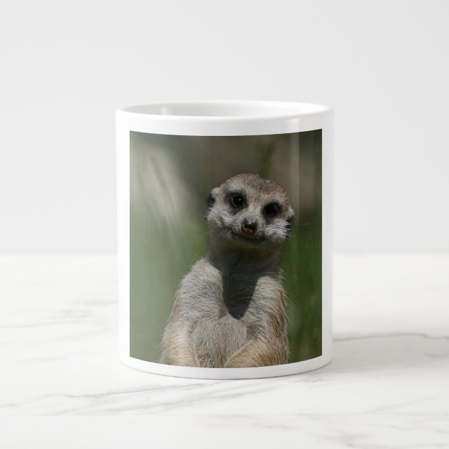 Taza De Café Grande Meerkat 004 (Frente)