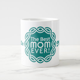 Taza De Café Grande MEJOR mugre personalizado monograma