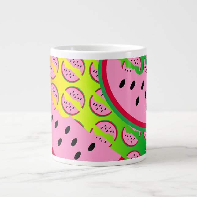 Taza De Café Grande ¡Melón Mania! (Frente)