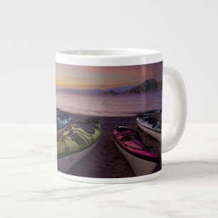 Taza De Café Grande México, Baja, Mar de Cortés. Kayaks y