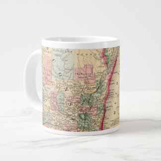 Taza De Café Grande Michigan, Mapa de Wisconsin de Mitchell