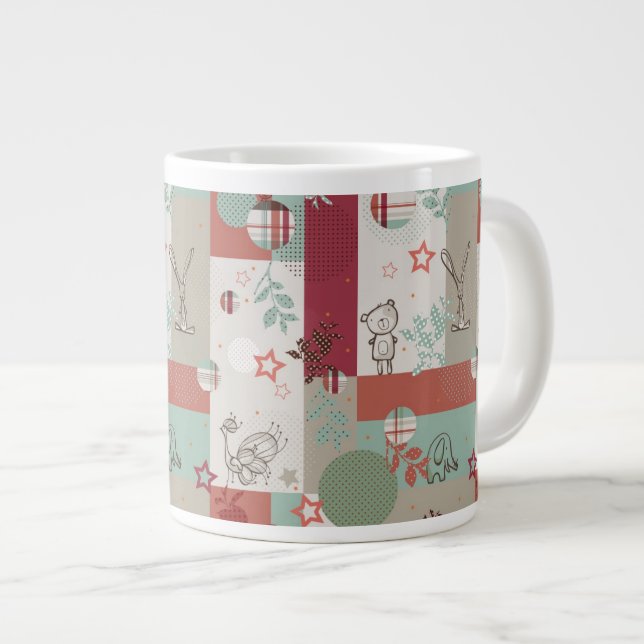 Taza De Café Grande Modelo 2 del edredón del bebé (Derecha)
