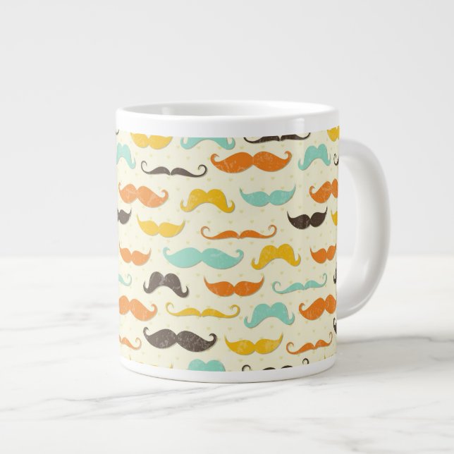 Taza De Café Grande Modelo 3 del bigote (Derecha)