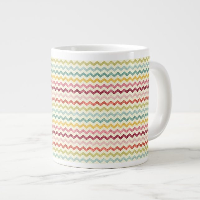 Taza De Café Grande Modelo 4 de Chevron (Derecha)