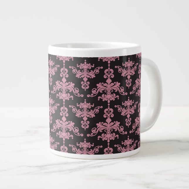 Taza De Café Grande Modelo 5 del damasco (Derecha)