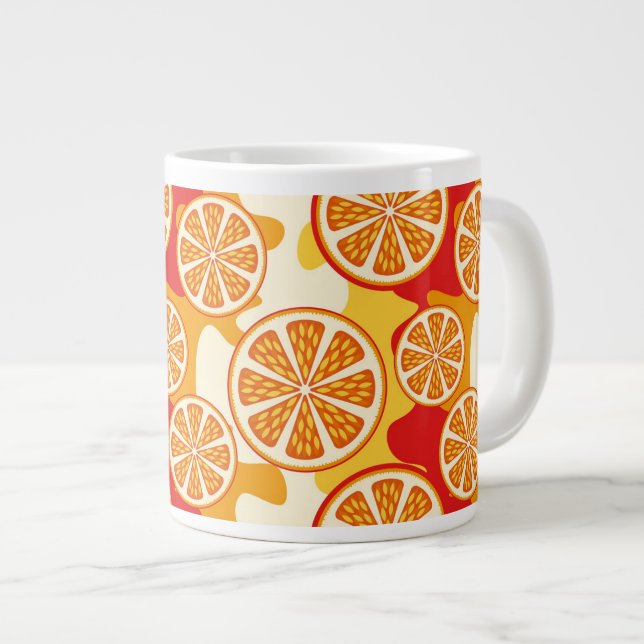 Taza De Café Grande Modelo anaranjado (Derecha)