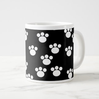 Taza De Café Grande Modelo animal blanco y negro de la impresión de la