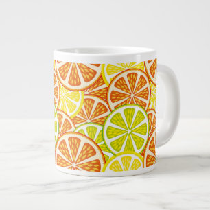 Taza De Café Grande Modelo de la fruta cítrica