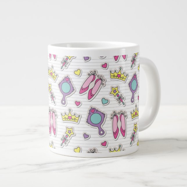 Taza De Café Grande modelo de la princesa de la mariposa (Derecha)
