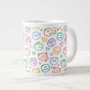 Taza De Café Grande modelo de sonrisas