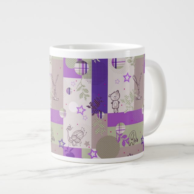 Taza De Café Grande Modelo del edredón del bebé (Derecha)