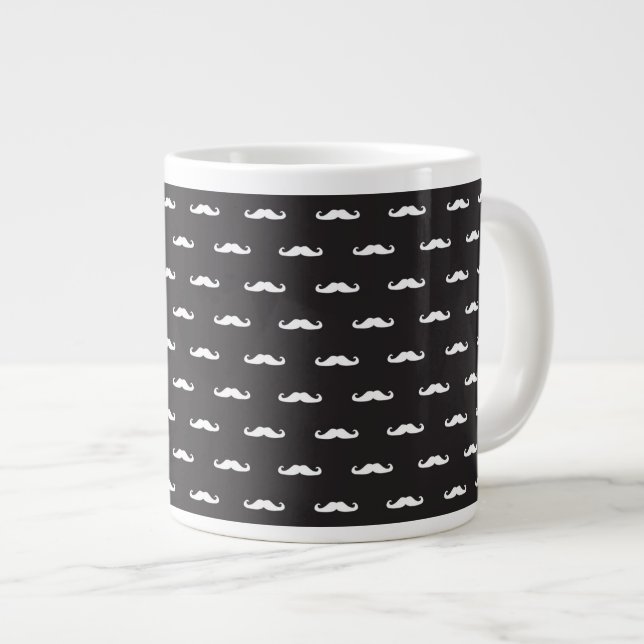 Taza De Café Grande Modelo del inconformista del bigote (Derecha)