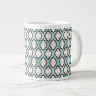 Taza De Café Grande Modelo del marroquí de la turquesa