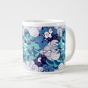 Taza De Café Grande Modelo enrrollado del Seashell