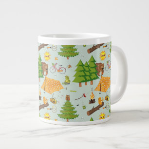 Taza De Café Grande Modelo que acampa