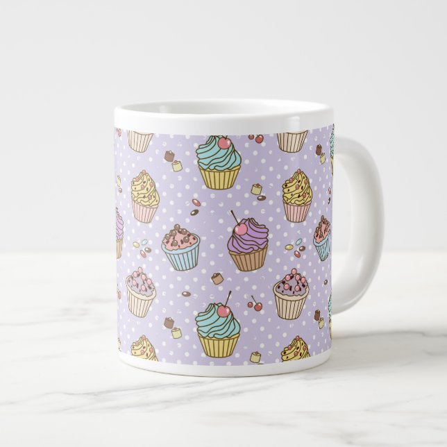 Taza De Café Grande Modelo retro de los dulces (Derecha)