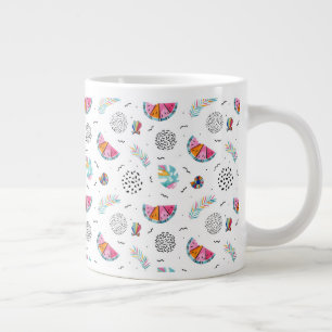 Taza De Café Grande Modelo tropical del verano del estilo de Memphis