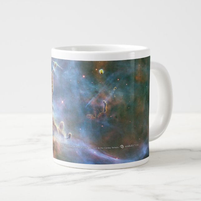 Taza De Café Grande Montaña Hubble Telescope Nubes cósmicas Café Mug (Derecha)