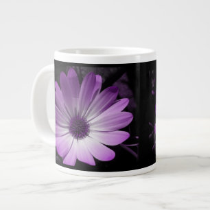 Taza De Café Grande Morado de margarita