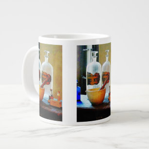 Taza De Café Grande Mortero y Pestle con botellas