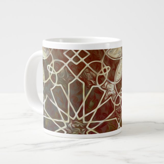 Taza De Café Grande Mosaicos místicos II (Izquierda)