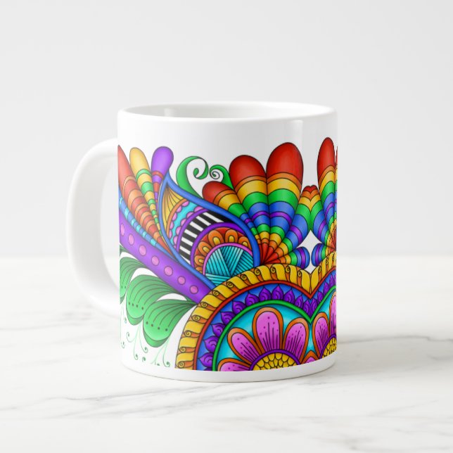 Taza De Café Grande Moviendo rápido (Izquierda)