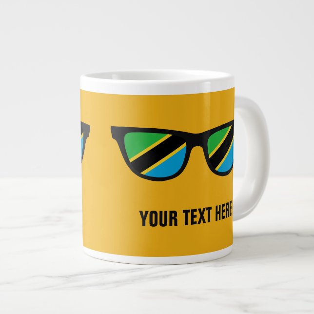 Taza De Café Grande Muertes personalizados de los Shades de Tanzania (Derecha)