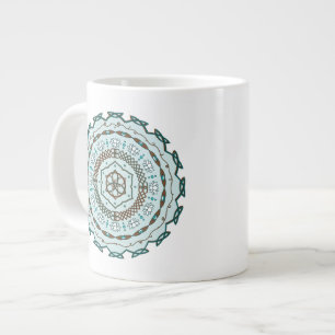 Taza De Café Grande Mug de especialidad de toga de Lotus