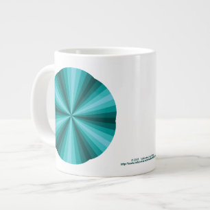Taza De Café Grande Mug de la especialidad de Aqua de Ilusión Óptica