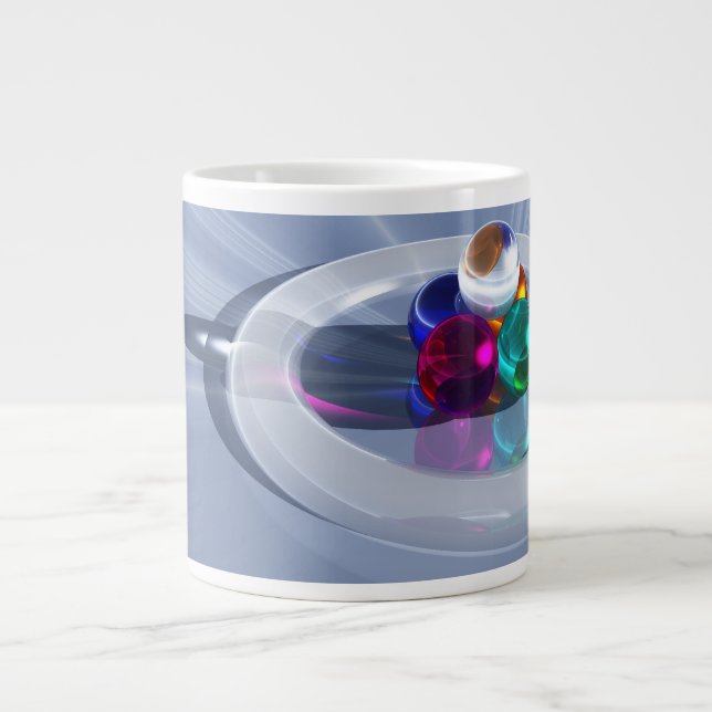 Taza De Café Grande Mug de la especialidad de luz de flexión (Frente)