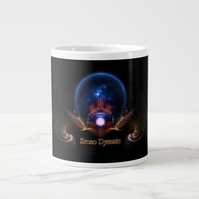 Taza De Café Grande Mug de la especialidad del arte fractal dinámico d (Frente)