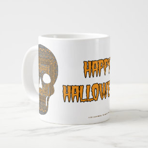Taza De Café Grande Mug de la especialidad del cráneo de Halloween