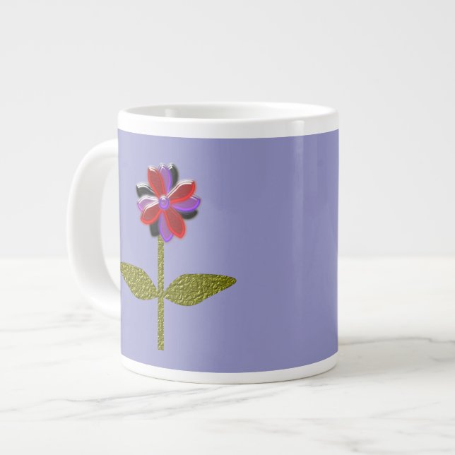 Taza De Café Grande Mug de plástico brillante de Daisy (Izquierda)