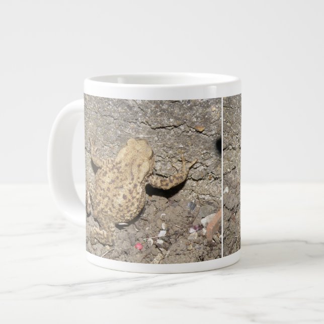 Taza De Café Grande Mug de toad de garrapatas (Izquierda)