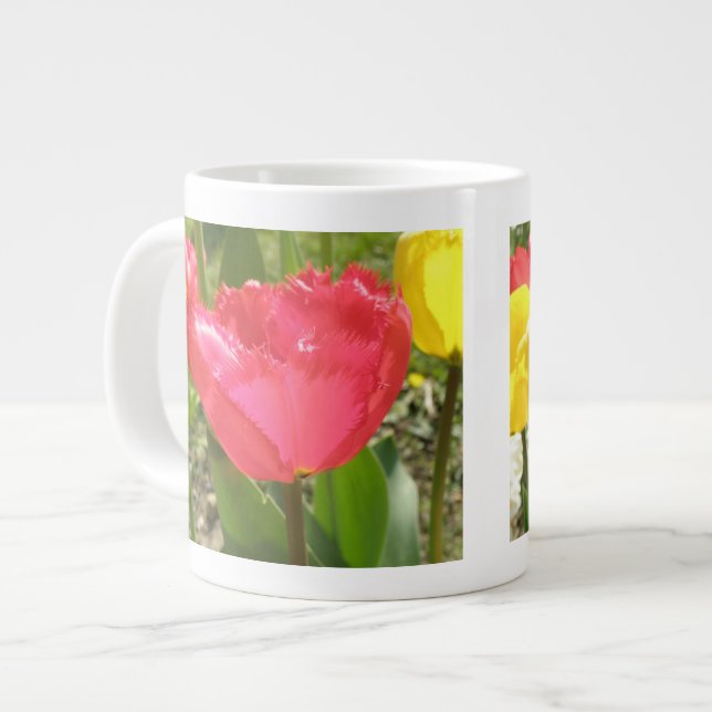 Taza De Café Grande Mug de Tulips Fringed (Izquierda)