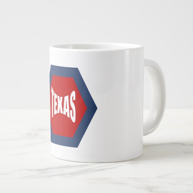 TAZA DE CAFÉ GRANDE MUG JUMBO   TEXAS   DEPORTE (Derecha)