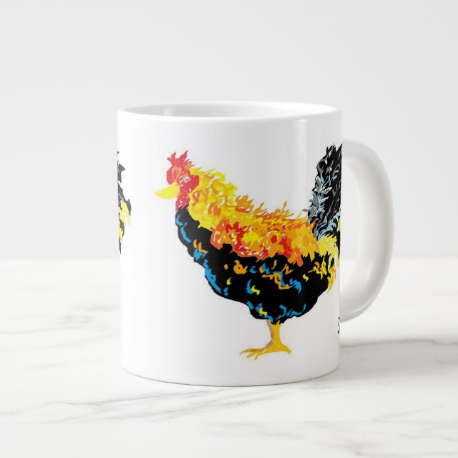 Taza De Café Grande Mug Rooster (Derecha)