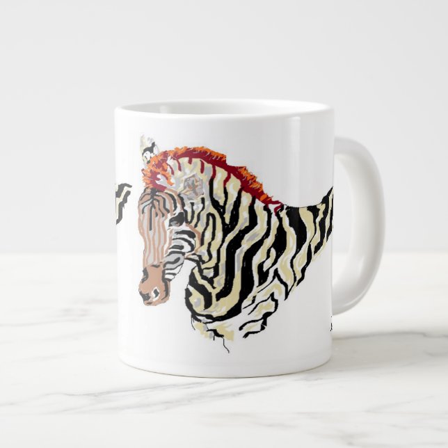 Taza De Café Grande Mug/ Zebra (Derecha)