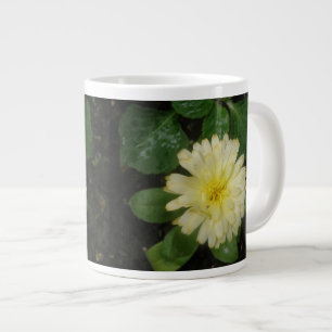 Taza De Café Grande Mugre de oro marino amarillo pequeño