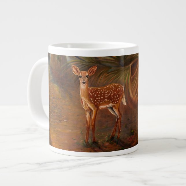 Taza De Café Grande Mugs Key deer Fawns (Izquierda)