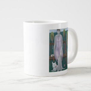 Taza De Café Grande Mujer en el parque 2006
