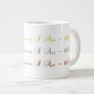 Taza De Café Grande multimillonario del ~ de ¥€$ SOY el ~ ¥€$