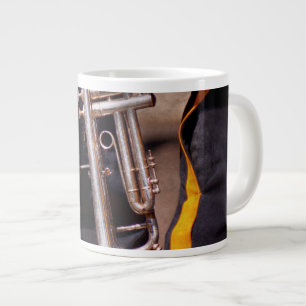 Taza De Café Grande Música - Trompeta - Banda de marcha de la policía